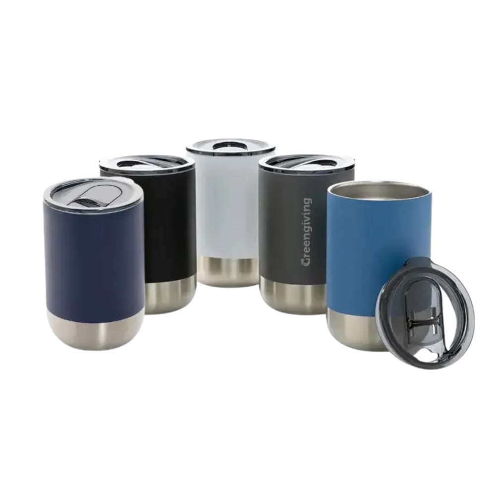 Beker gerecycleerd RVS
