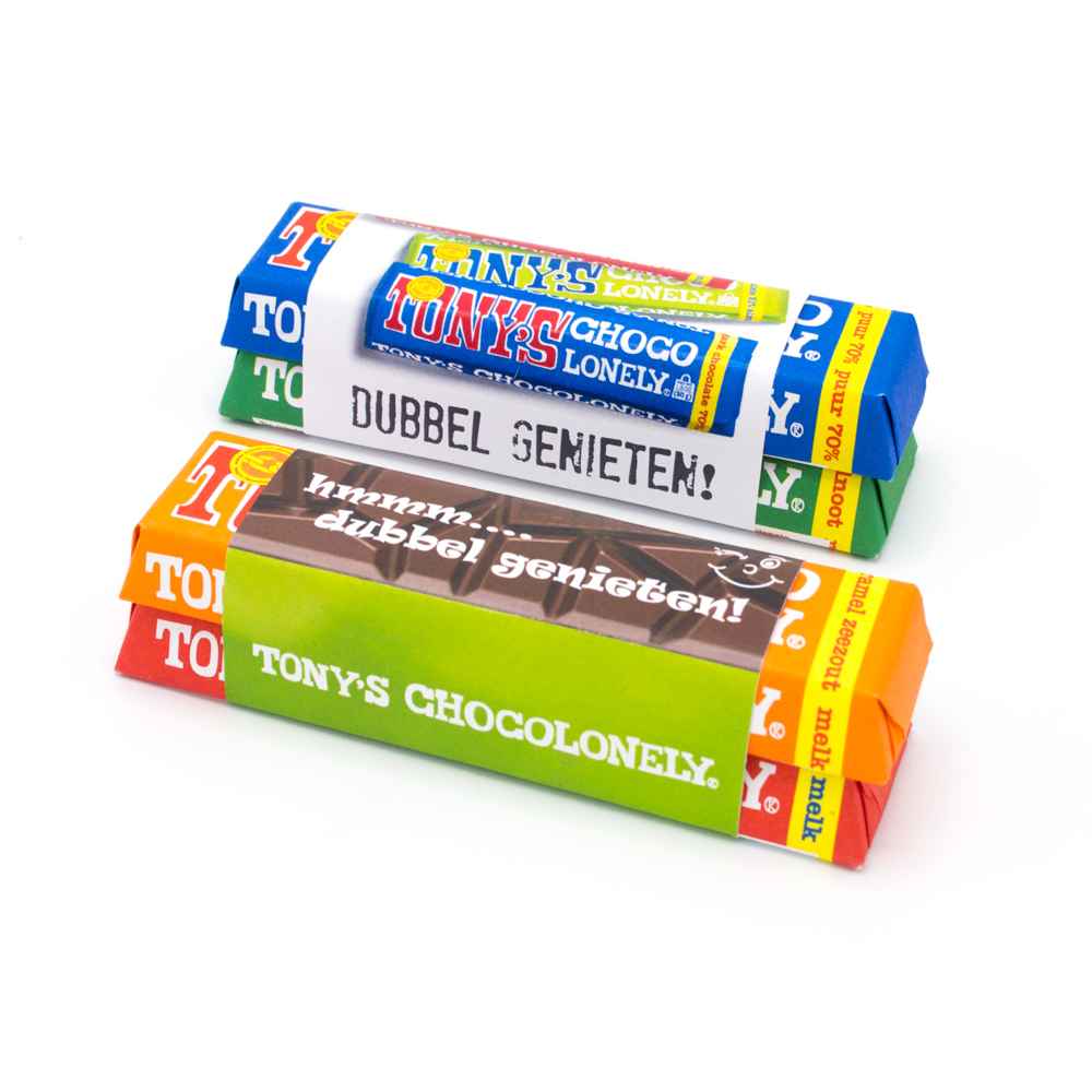 Tony's Chocolonely 50 gr. dubbel - Afbeelding 3