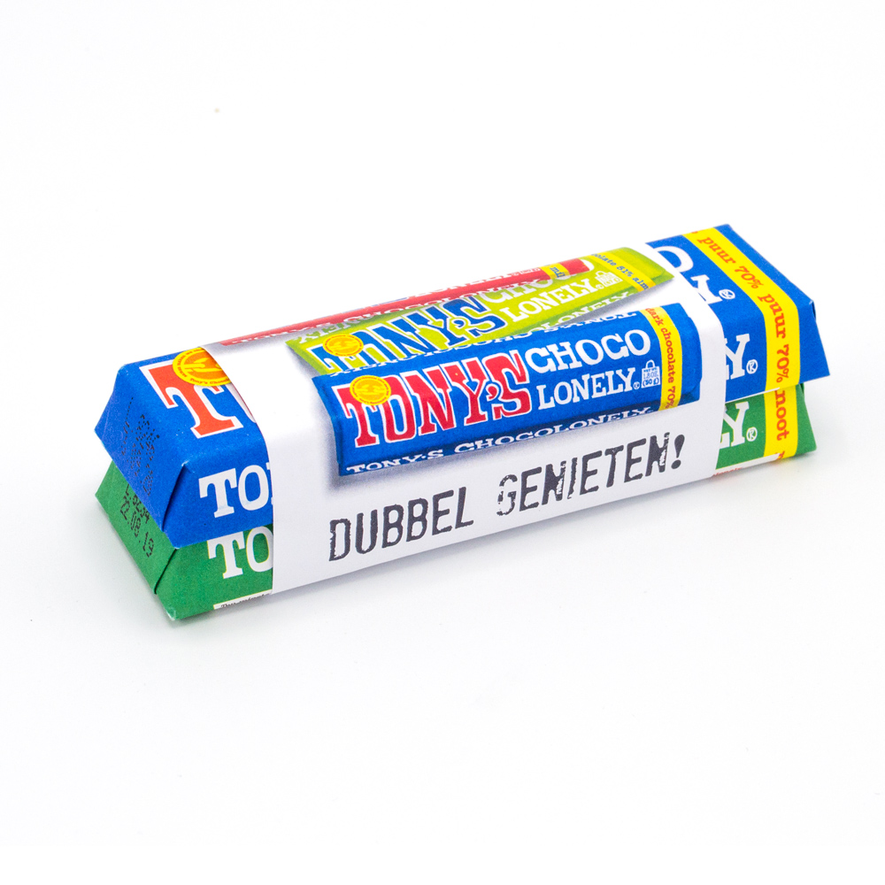 Tony's Chocolonely 50 gr. dubbel - Afbeelding 2