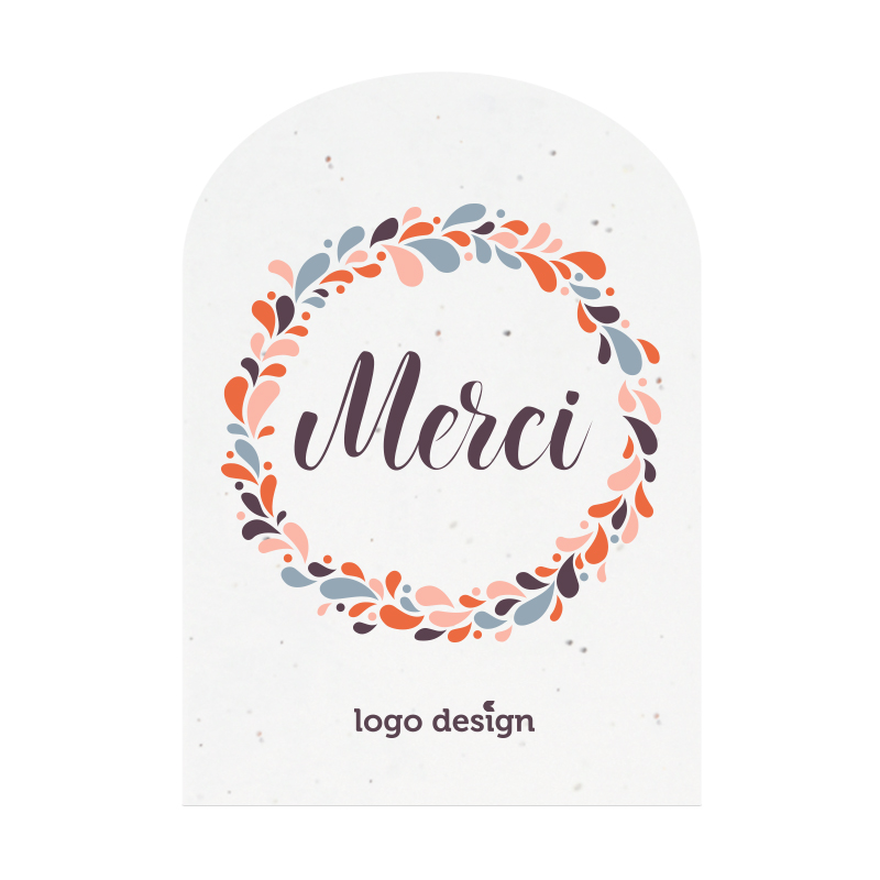 Groeipapier kaart A5 halfrond | 200 gr./m2