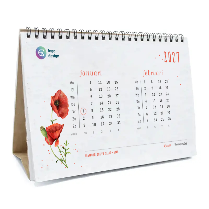 Groeipapier bureaukalender