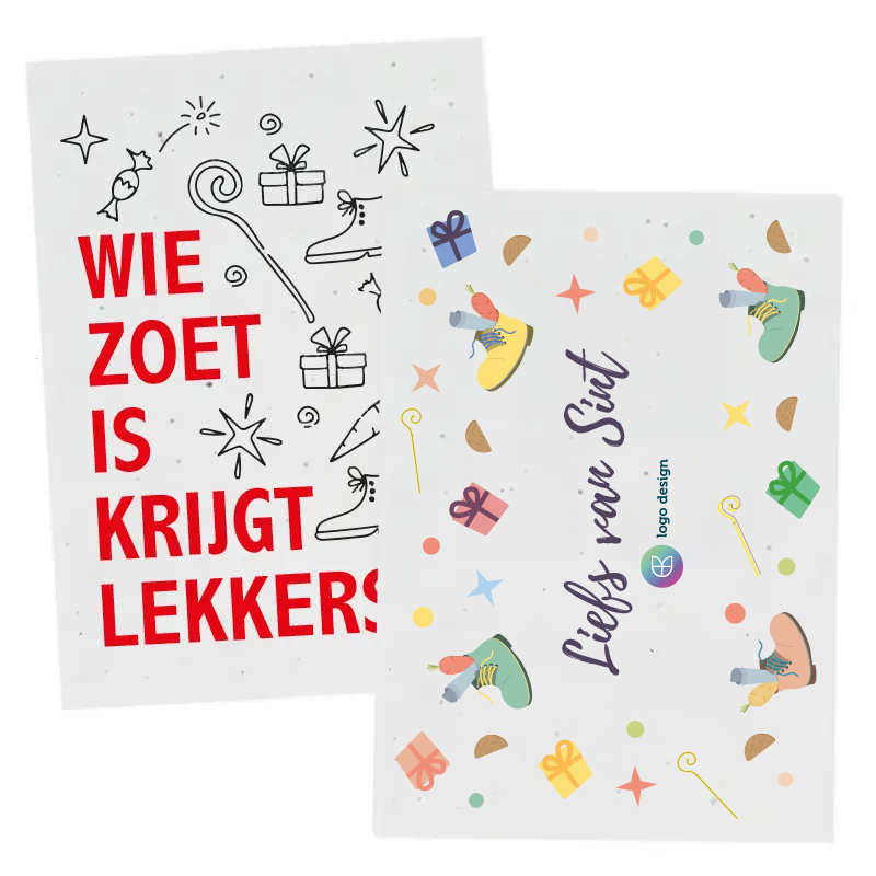 Groeipapier A6 Sinterklaas | 200 gr./m2