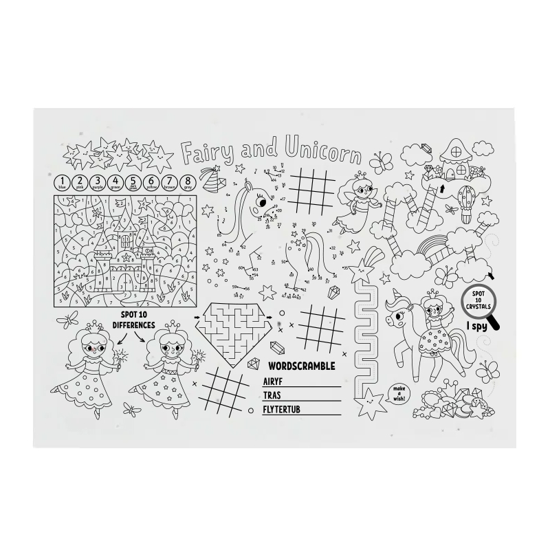 Groeipapier placemat