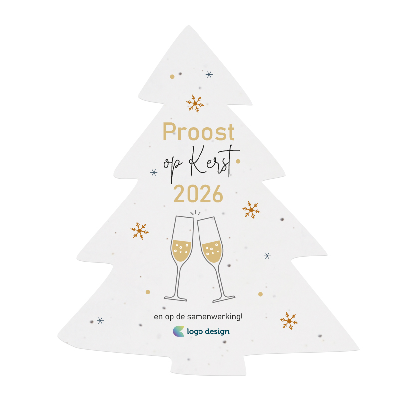 Groeipapier kerstboom A5