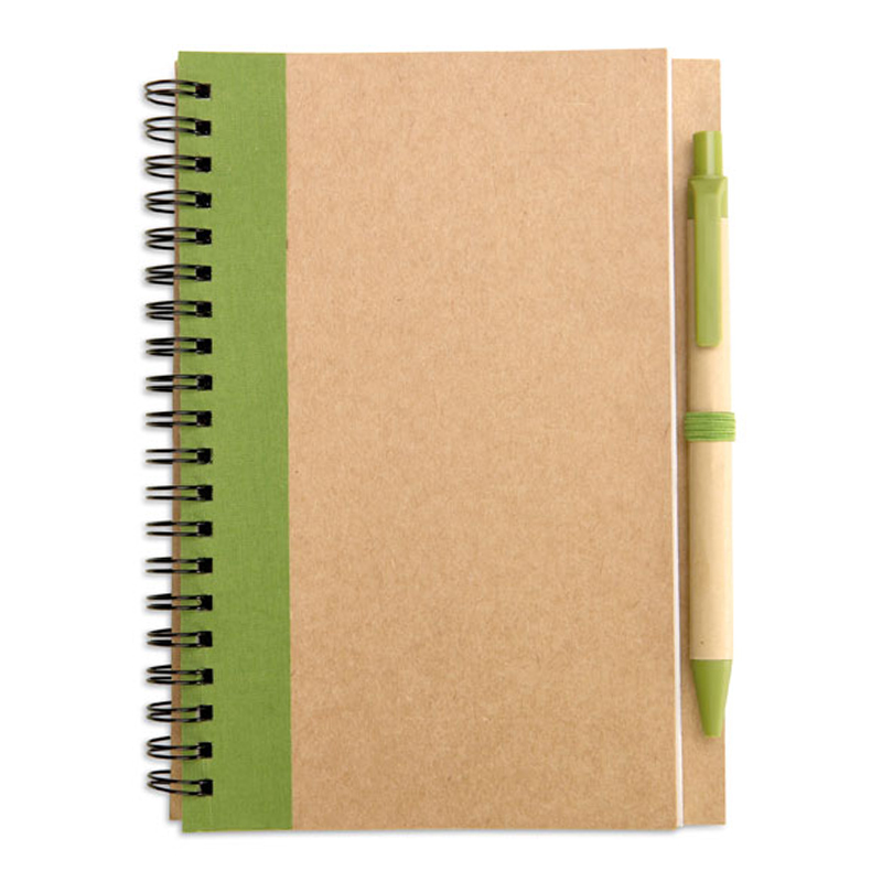 Gerecycleerd notitieboek met balpen - Afbeelding 6