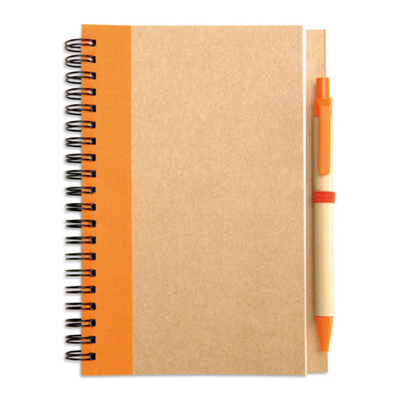 Gerecycleerd notitieboek met balpen - Afbeelding 4
