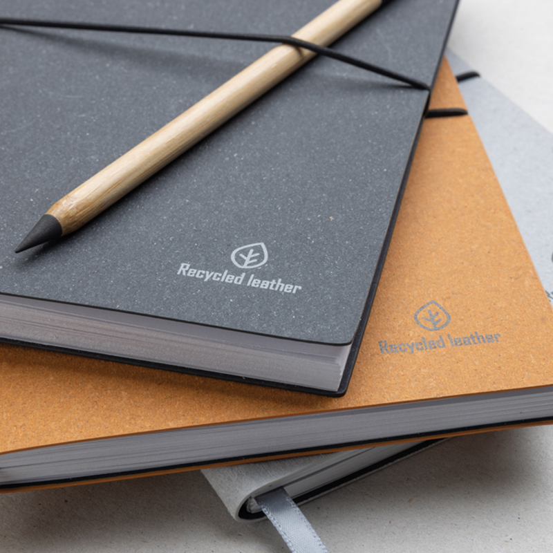 Notitieboek A5 gerecycleerd leer - Afbeelding 5