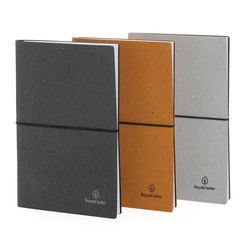 Notitieboek A5 gerecycleerd leer - Afbeelding 4
