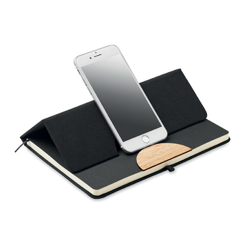 Notitieboek met telefoonstandaard - Afbeelding 2