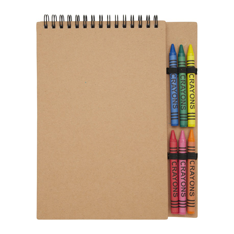 Notitieboek met krijtset - Afbeelding 4