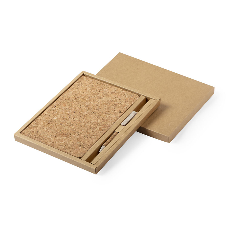 Notitieboek set van kurk en tarwestro - Afbeelding 4