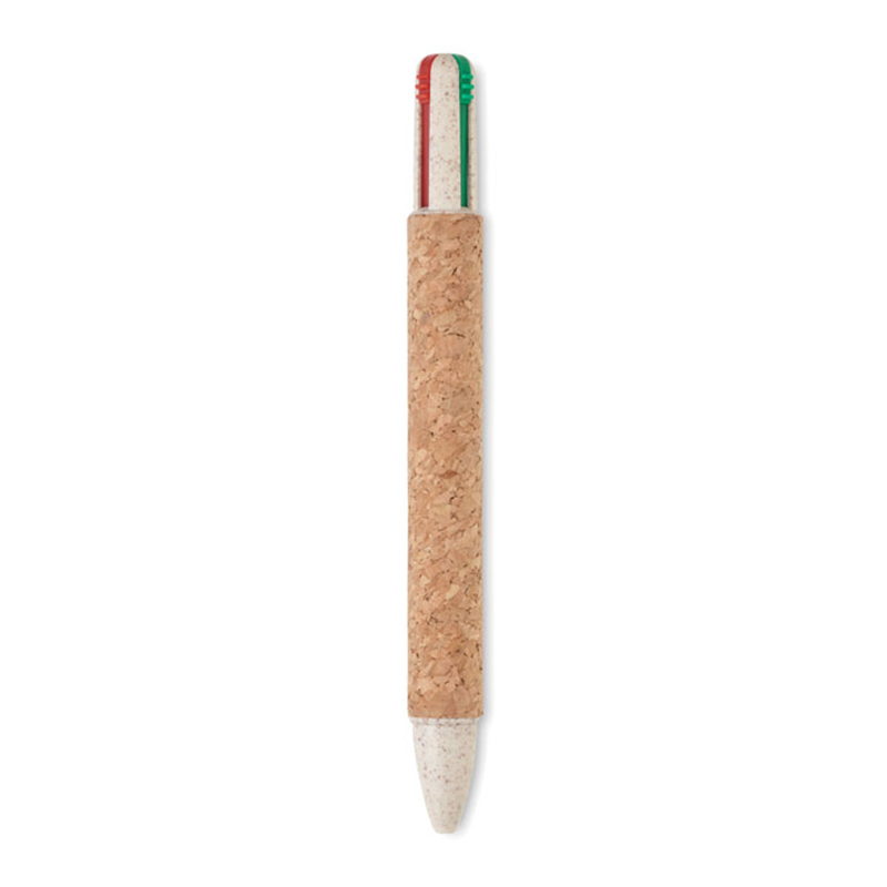 4-kleuren balpen kurk - Afbeelding 2