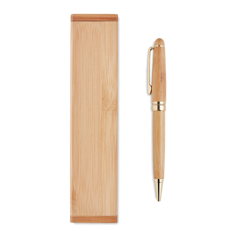 Bamboe balpen in giftbox - Afbeelding 3