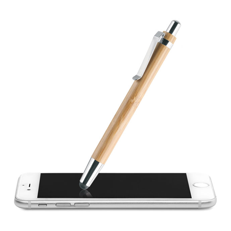Bamboe pen met touch tip - Afbeelding 3