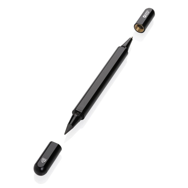 Duo pen gerecycleerd aluminium - Afbeelding 2
