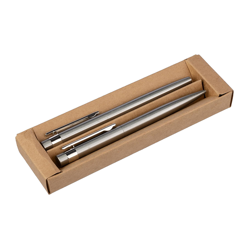 Schrijfset gerecycleerd RVS - Afbeelding 3