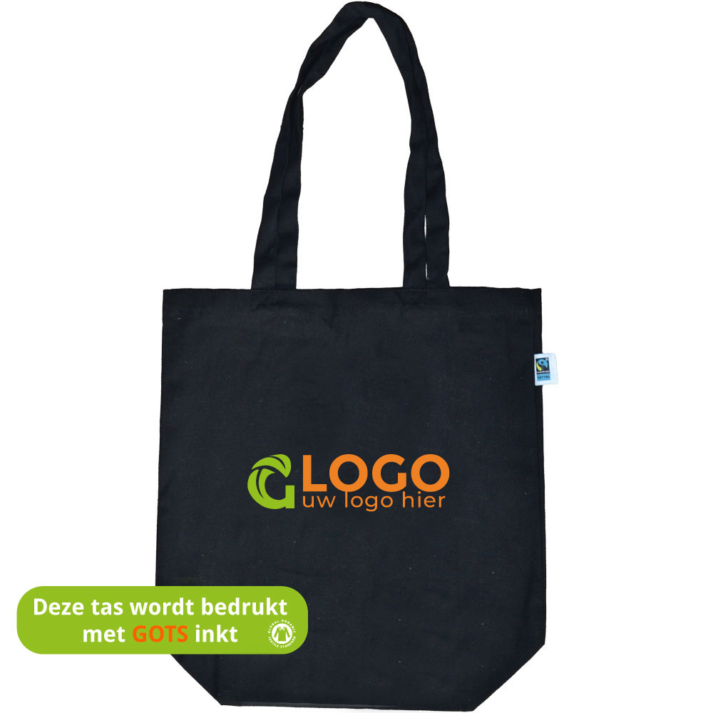 Fairtrade Shopper Canvas Zwart