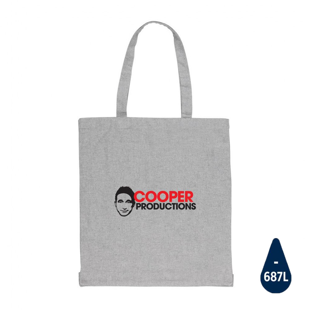 Gerecycled katoenen shopper