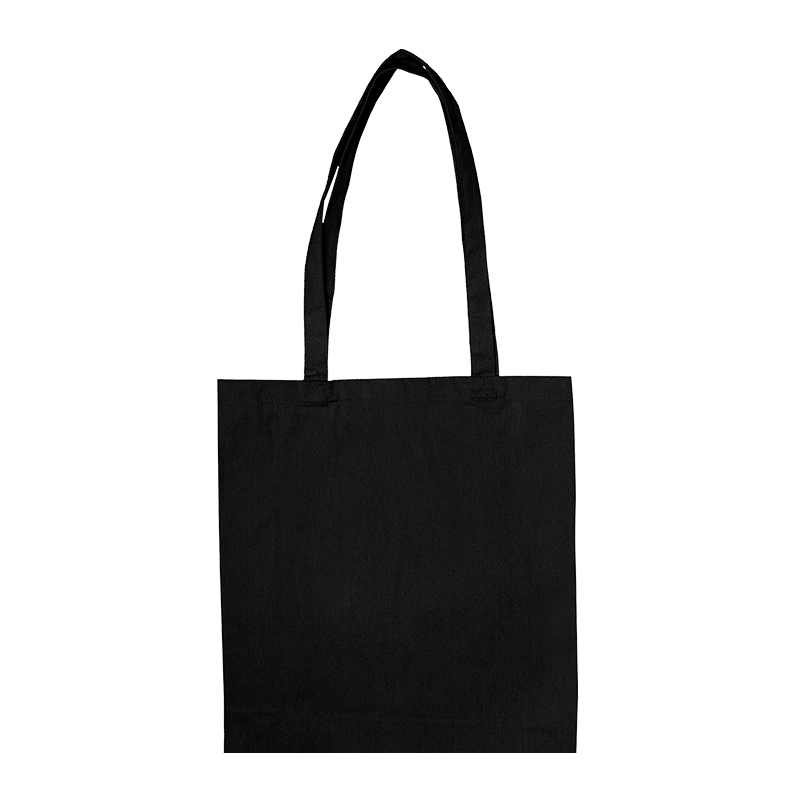 Canvas shopper XL zwart - Afbeelding 2