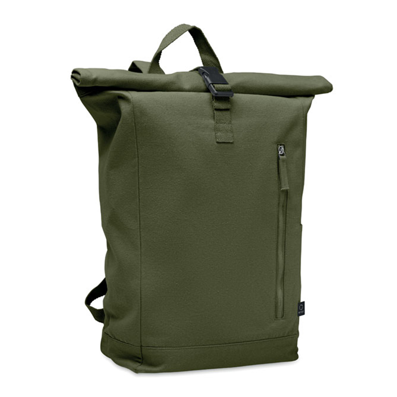Rolltop rugzak gerecycleerd katoen - Afbeelding 2