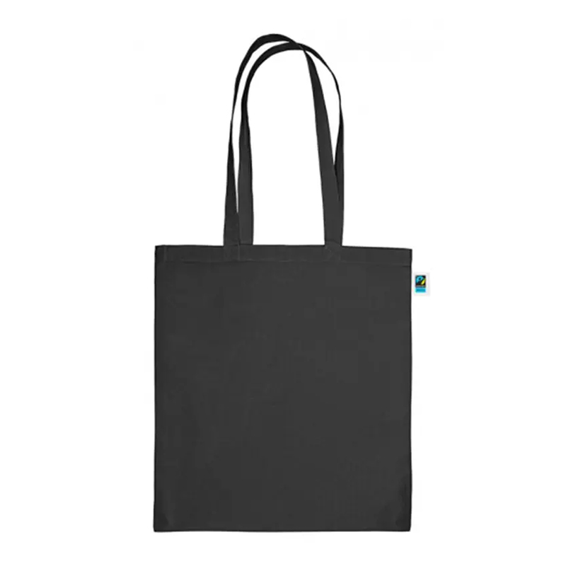Draagtas fairtrade zwart - Afbeelding 2