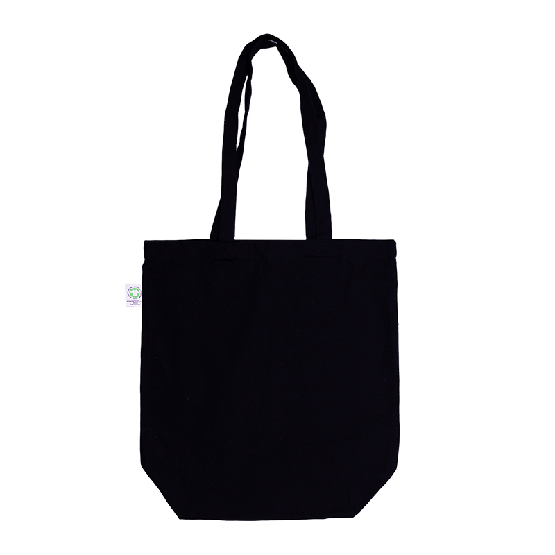 Fairtrade shopper canvas zwart - Afbeelding 2