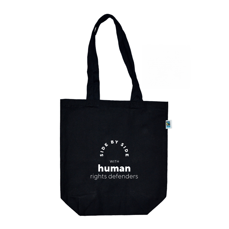 Fairtrade shopper canvas zwart