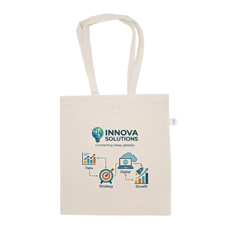 Full colour draagtas gerecycleerd katoen