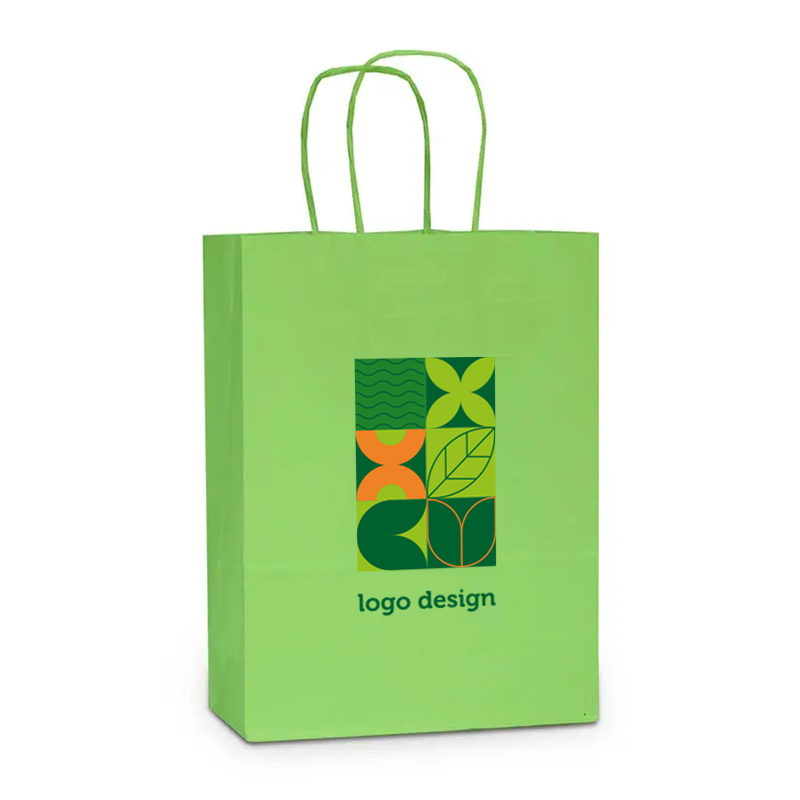 Gekleurde papieren tas L | 100 gr./m2