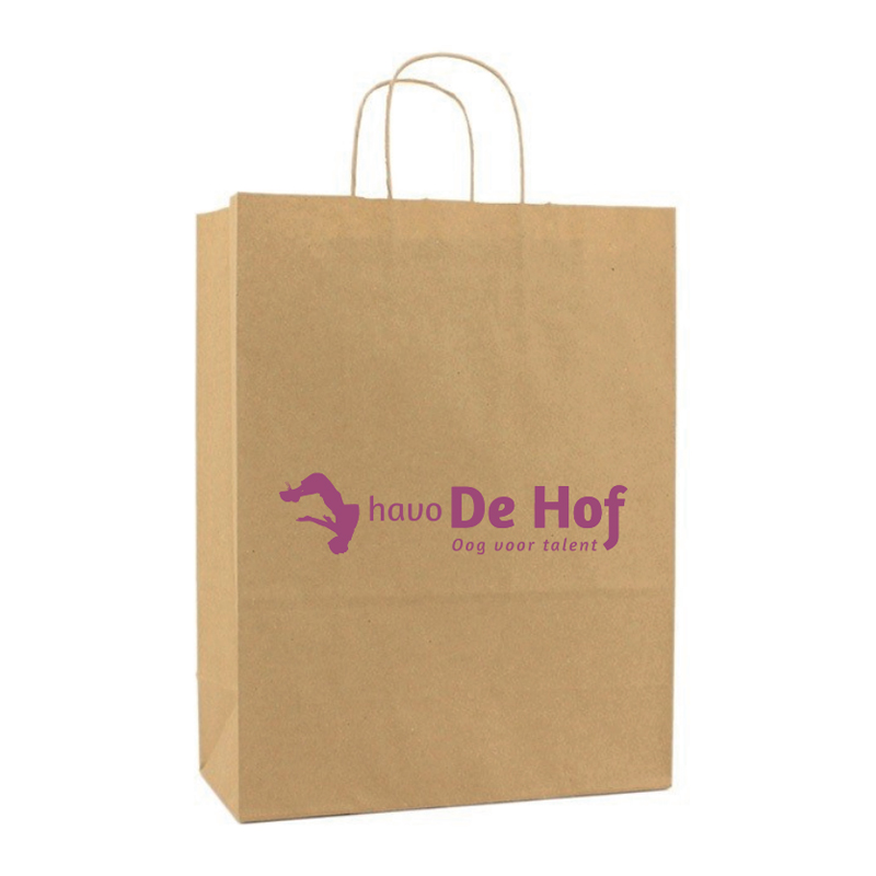 Gekleurde papieren tas M | 100 gr./m2