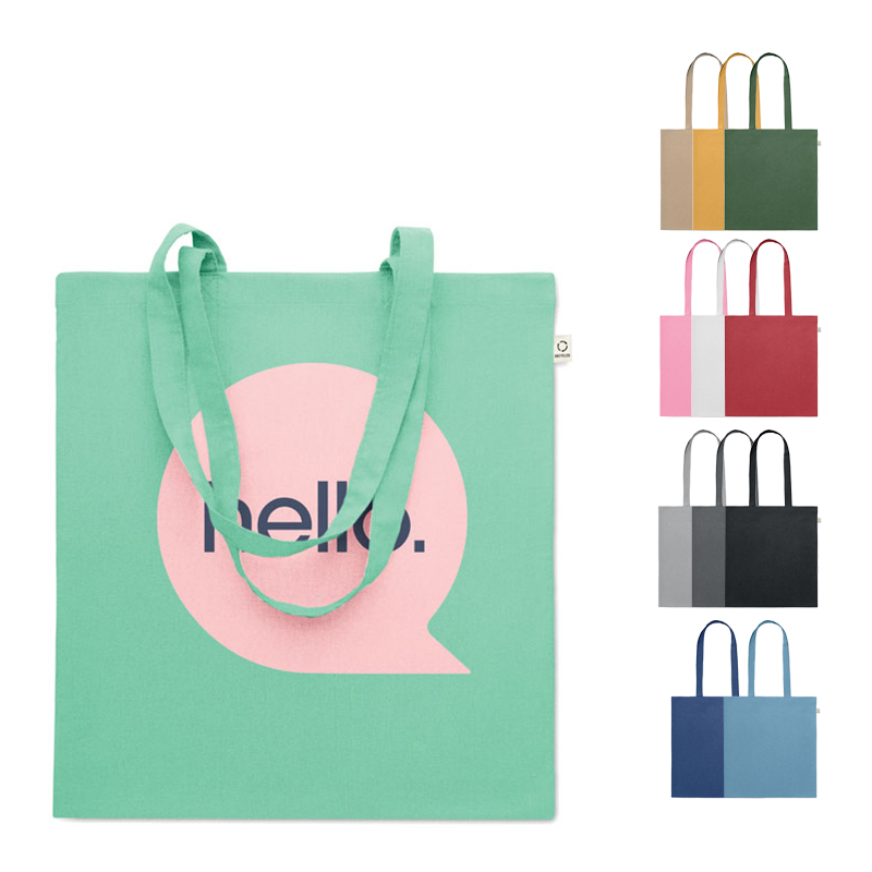 Gekleurde tas gerecycleerd katoen