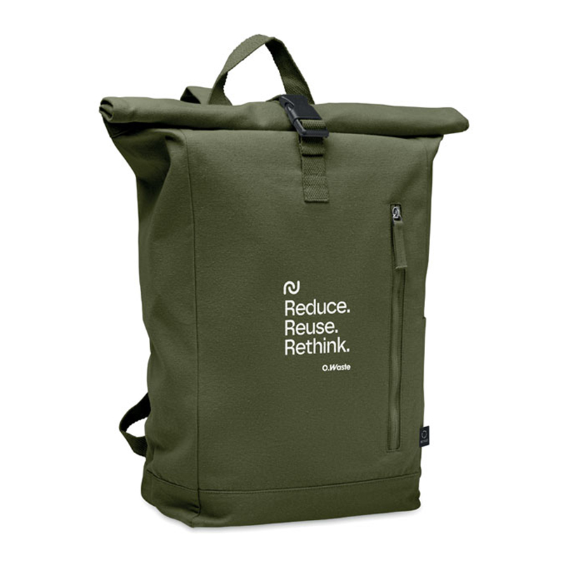 Rolltop rugzak gerecycled katoen
