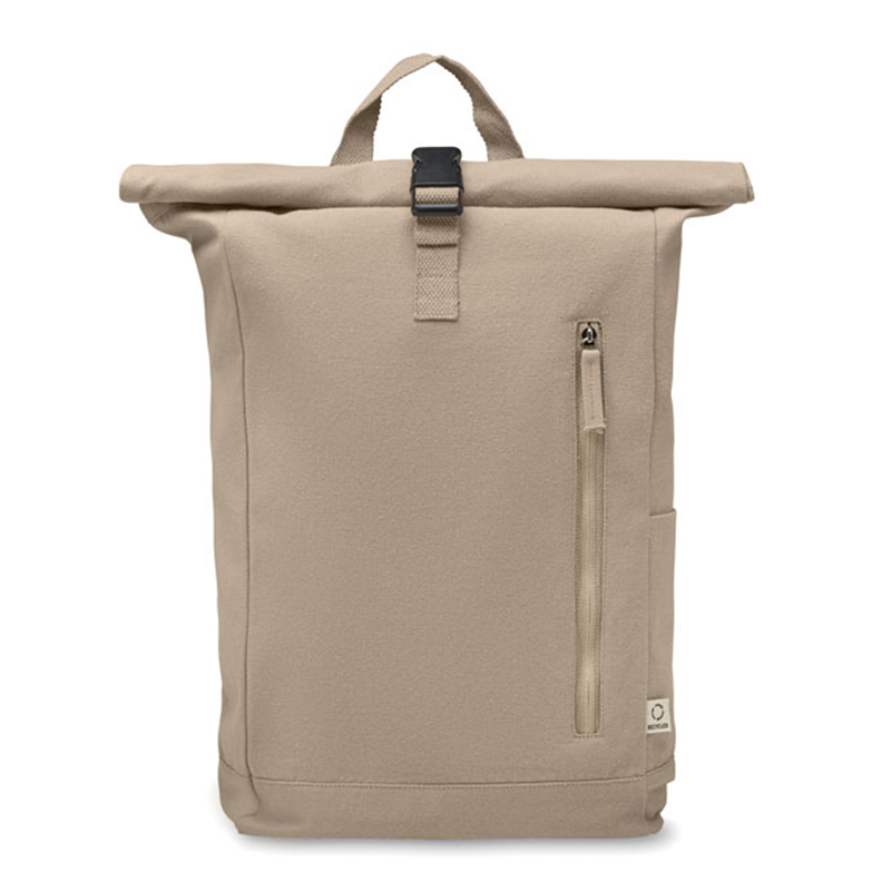 Rolltop rugzak gerecycleerd katoen - Afbeelding 6