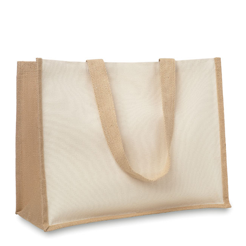 Shopper canvas en jute - Afbeelding 2