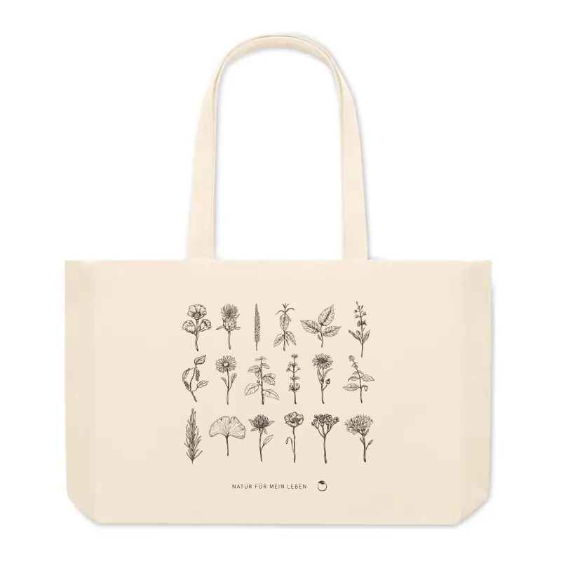 Strandtas van gerecycled canvas