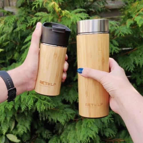 Bamboe thermosfles met theefilter - Image 6