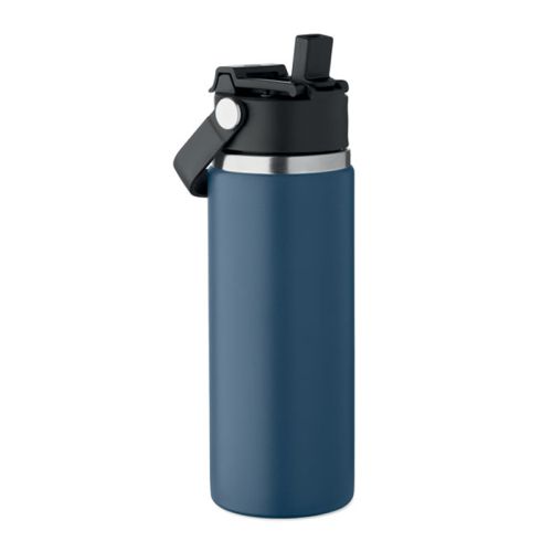 Dubbelwandige fles met rietje - Afbeelding 2