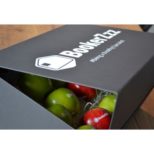12 appels met logo in doos - Afbeelding 2