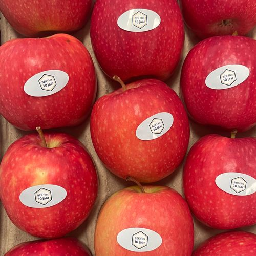 Appel met sticker - Afbeelding 4