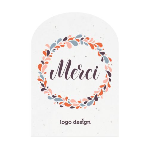 Groeipapier kaart A5 halfrond | 200 gr./m2 - Afbeelding 1