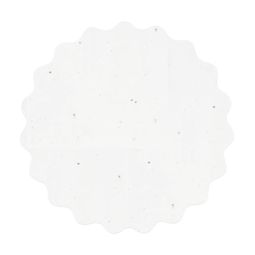 Ronde groeipapier kaart A5 met golfrand | 200 gr./m2 - Afbeelding 2
