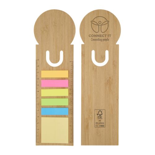 Liniaal met sticky notes - Afbeelding 1