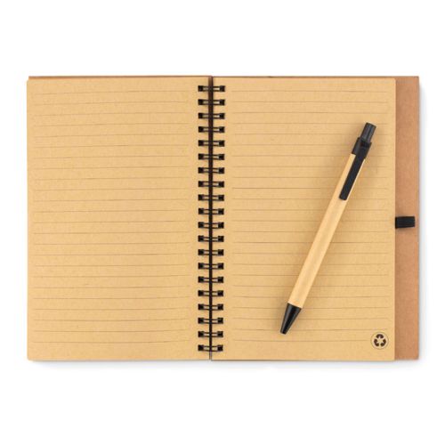 Notitieboek kurk met balpen - Afbeelding 4