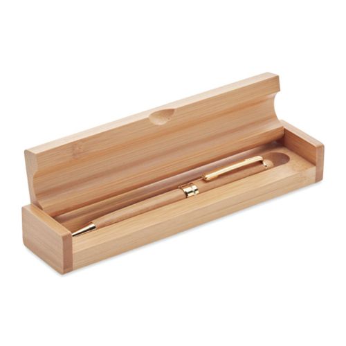 Bamboe balpen in giftbox - Afbeelding 2