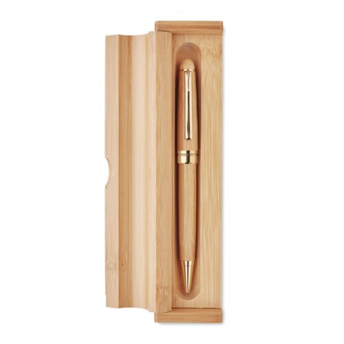 Bamboe balpen in giftbox - Afbeelding 3