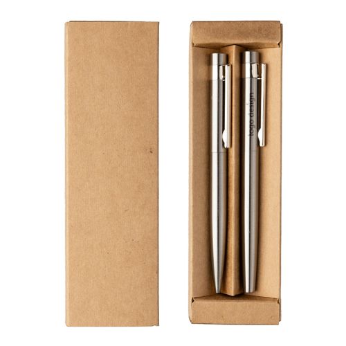 Schrijfset gerecycled RVS - Afbeelding 3