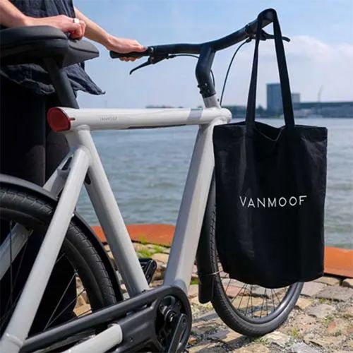 Canvas shopper klein zwart - Afbeelding 5