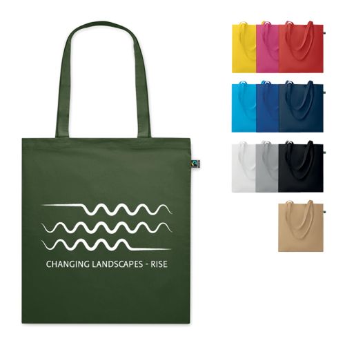 Fairtrade draagtas gekleurd - Afbeelding 1