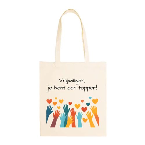 Katoenen tas 155 gr./m2 | Dag van de vrijwilliger - Afbeelding 1