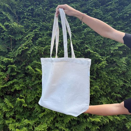 Ecru shopper gerecycled | 250 gr./m² - Afbeelding 5